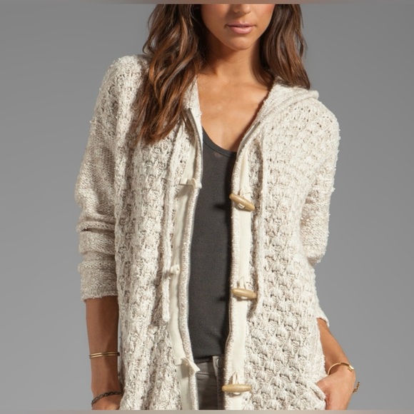 Free People Turn Up The Sun Toggle Sweater Coat, size XP - Picture 2 of 10